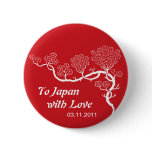 Love to Japan Cherry Blossom Button