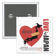 LOVE TO JAPAN PINBACK BUTTON