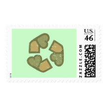 Love to recycle postage stamps