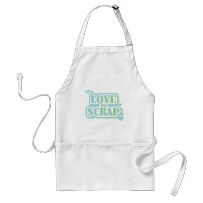 Love to Scrap Aprons by scrapbooking