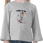 Love to Ski - Girl Tshirts and Gifts