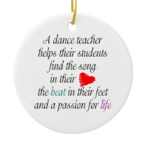 Love to Teach Dance Customizable Ornament