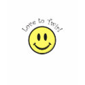 Love To Twirl Smiley Face Ladies T-shirt by Twirlers_Pro_Shop Love To Twirl Smiley Face Ladies T-shirt