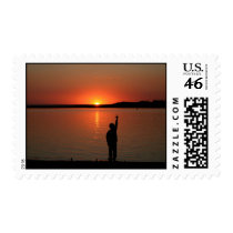 Love to You Sunset postage by SLGreetings Love to You Sunset postage