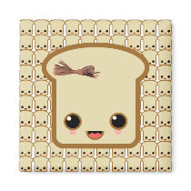 love toast life fridge magnet