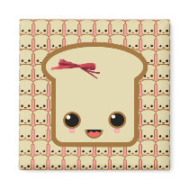 love toast life fridge magnet