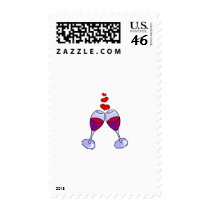 Love Toast Postage Stamp
