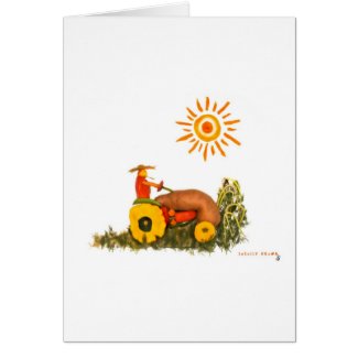 LOVE Tractor card