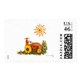 LOVE Tractor stamp