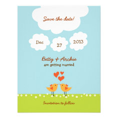 Love Tree (Day) Save the Date Custom Invite