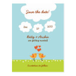 Love Tree (Day) Save the Date Postcard postcards