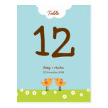 Love Tree (Day) Table Number postcards