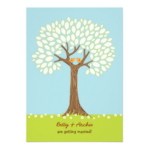 Love Tree (Day) Wedding Invitation