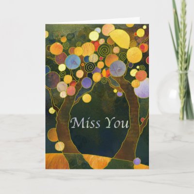 miss you always. Love Tree: Miss You Card by