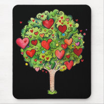 Love Tree Mousepad mousepads