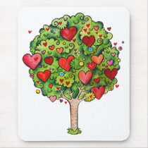 Love Tree Mousepad mousepads