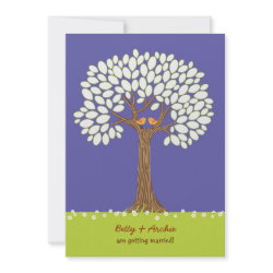 Love Tree (Night) Wedding Invitation invitation