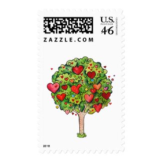 Love Tree Postage stamp
