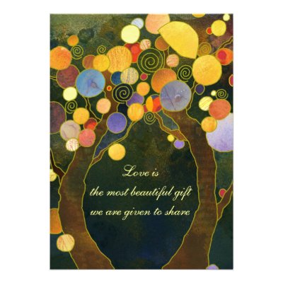Love Trees: Formal Wedding Invitations