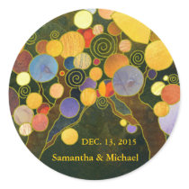 Love Trees Wedding Invitation Sticker by daphne1024 Love Trees Wedding Invitation Sticker