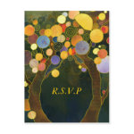 Love Trees: Wedding RSVP Postcards postcard