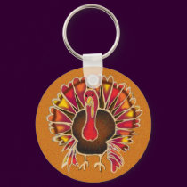 LOVE TURKEY by SHARON SHARPE keychains