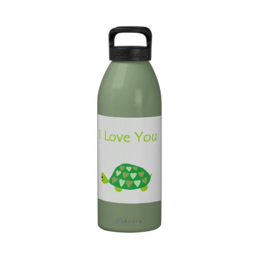Love Turtle Reusable Water Bottles