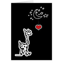 Love under the moon Card
