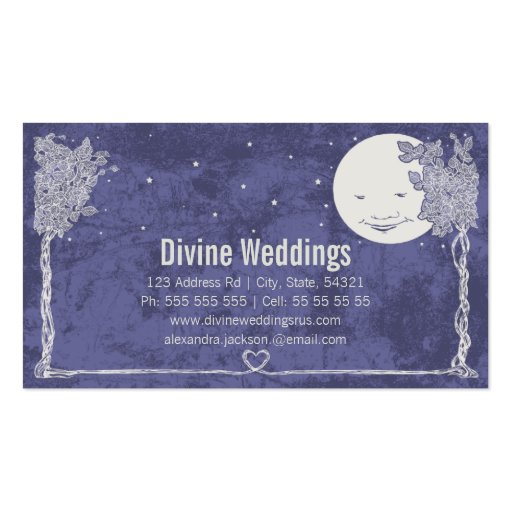 Love Under the Stars, Business Card Templates (back side)