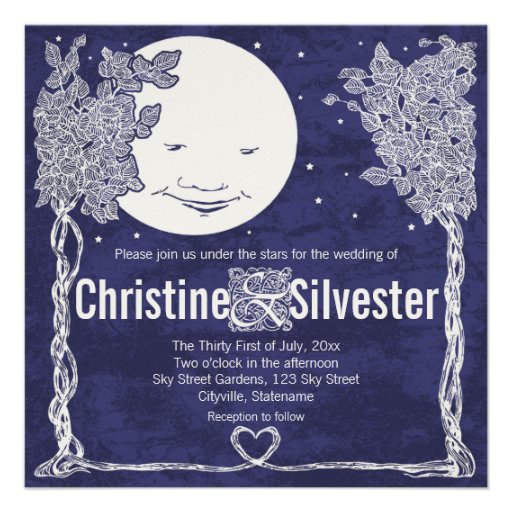 Love Under the Stars, wedding Custom Announcements