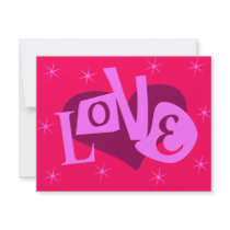 Love Unusual With Heart And Twinkle Stars invitations by birdy27 Love Unusual With Heart And Twinkle Stars invitations