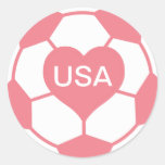 Love US Women's Soccer Team Sticker