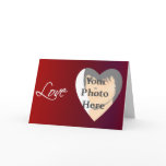 Love Valentine Photo Frame Card