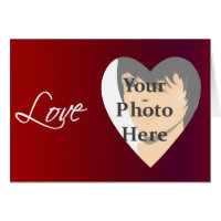 Love Valentine Photo Frame Card