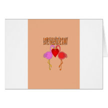 Love Valentine`s Day With Background Greeting Card