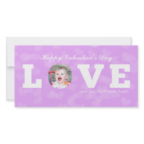 LOVE | Valentine's Day Photo Greeting Card