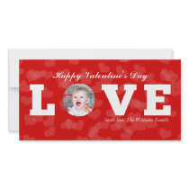 LOVE | Valentine's Day Customized Photo Card