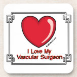 Love Vascular Surgeon cork coasters