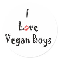 Love Vegans Stickers