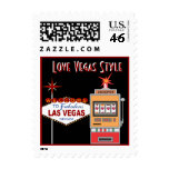Love Vegas Style Black Wedding Postage