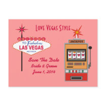 Love Vegas Style Save The Date Postcards
