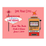 Love Vegas Style Save The Date Postcards
