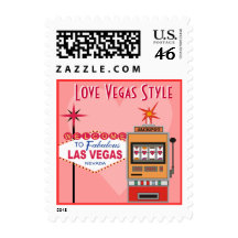 Love Vegas Style Wedding Postage