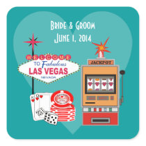 Love Vegas Style Wedding Stickers