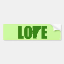 Love Vermont Bumper Sticker