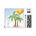 Love Wedding Invitation Postage Stamp by EverAfter Love Wedding Invitation Postage Stamp
