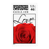 Love Wedding Invitation Postage Stamp