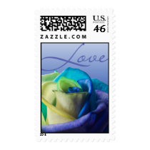 Love Wedding Invitation Postage Stamp