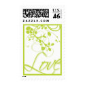Love Wedding Invitation Postage Stamp