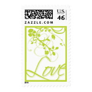 Love Wedding Invitation Postage Stamp stamp